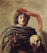 Frans Hals Young Man Holding a Skull France oil painting artist